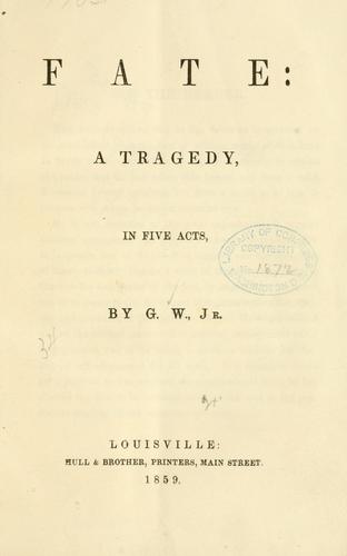 Cover for Fate ...