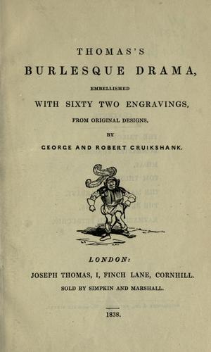 Cover for Thomas's burlesque drama, embellished with sixty-two engravings, from original designs