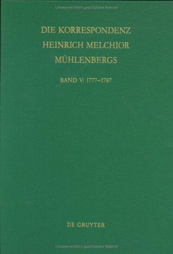 Cover for Die Korrespondenz Heinrich Melchior Muhlenbergs: Aus Der Anfangszeit Des Deutschen Luthertums in Nordamerika 
