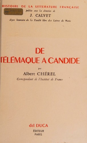 Cover for De Telemaque a Candide