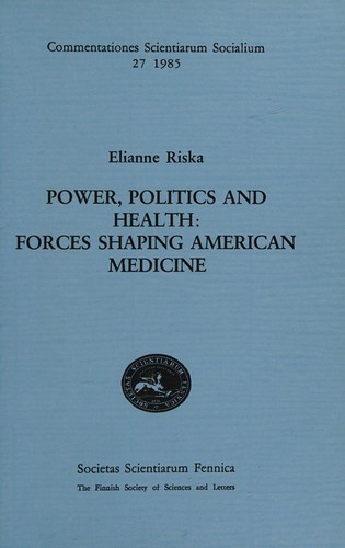 Cover for Power, politics, and health