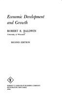 Cover for Economic development and growth