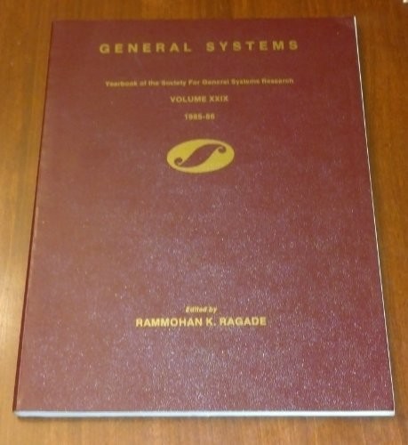 Cover for General Systems: Yearbook of the Society for General Systems Research 