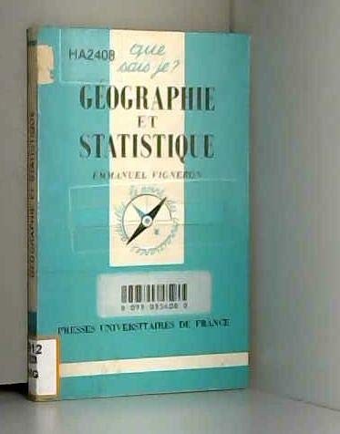 Cover for Géographie et Statistique