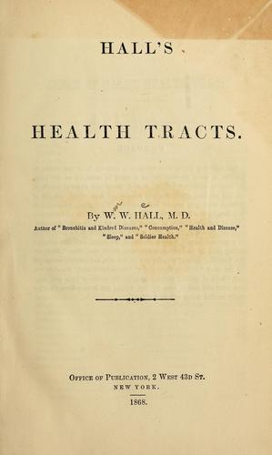Cover for Hall's health tracts