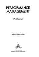 Cover for Performance Management (One Day Workshop Packages)
