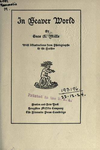 Cover for In beaver world
