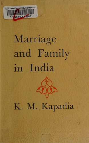 Cover for Marriage and family in India