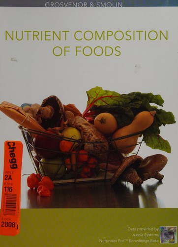 Cover for Nutrient composition of foods