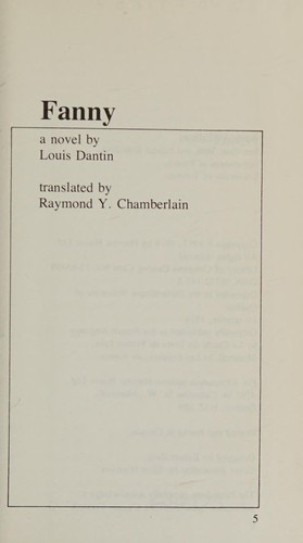 Cover for Fanny