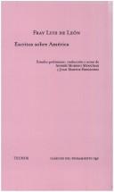 Cover for Escritos Sobre America (Clasicos)
