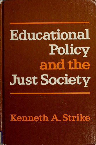 Cover for Educational policy and the just society
