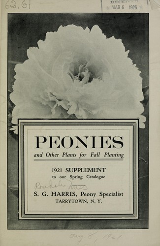 Cover for Peonies and other plants for fall planting