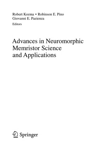 Cover for Advances in Neuromorphic Memristor Science and Applications