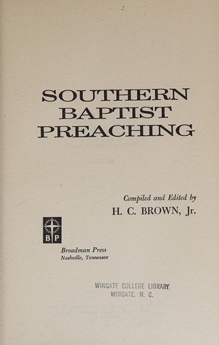 Cover for Southern Baptist preaching.
