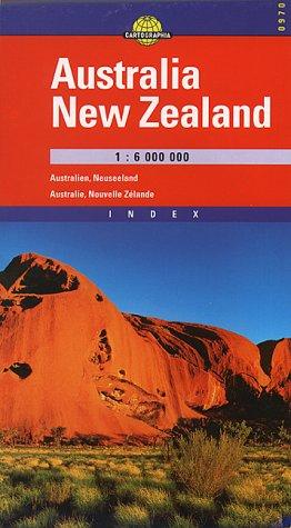 Cover for Australia - New Zealand Road & Travel Map by Cartographia (Cartographia International Road Map)