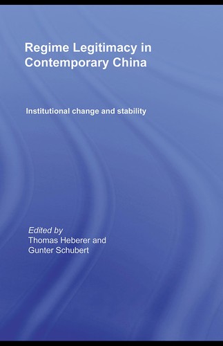 Cover for Regime legitimacy in contemporary China