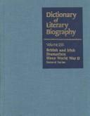 Cover for British & Irish Dramatists since WWII