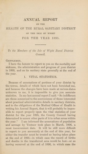 Cover for [Report 1895]