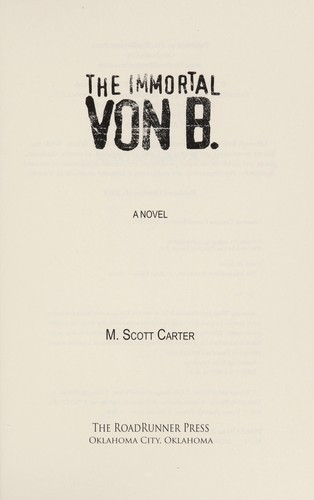 Cover for The immortal Von B.