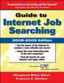 Cover for Guide to Internet Job Searching 2008-2009 (Guide to Internet Job Searching)