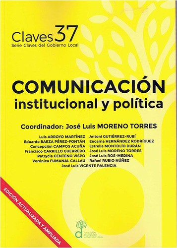 Cover for COMUNICACIÓN institucional y política