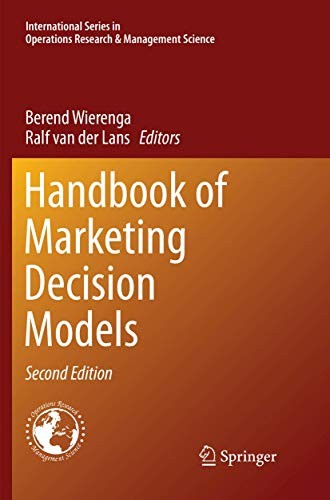 Cover for Handbook of Marketing Decision Models