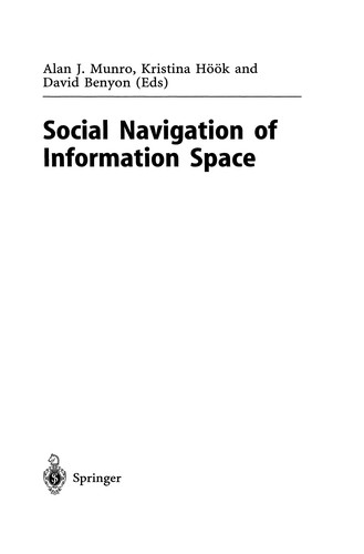 Cover for Social Navigation of Information Space