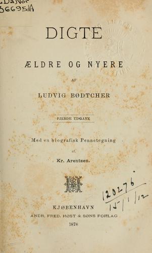 Cover for Digte, aeldre og nyere