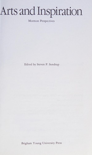 Cover for Arts and inspiration