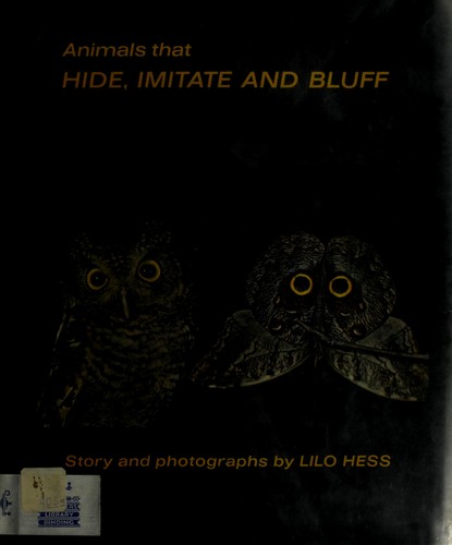 Cover for Animals that hide, imitate, and bluff.