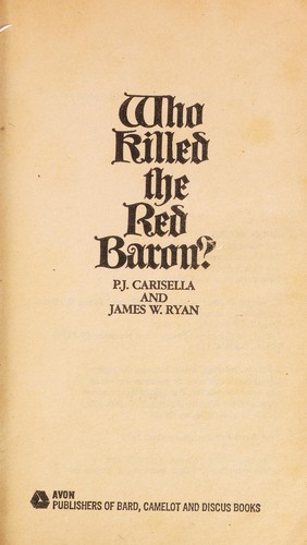 Cover for Who Killed the Red Baron?