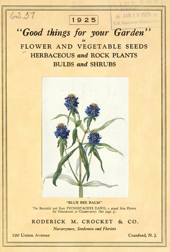 Cover for Good things for your garden in flower and vegetable seeds, herbaceous and rock plants, bulbs and shrubs