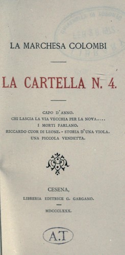 Cover for La cartella n. 4 [di] La marchesa Colombi