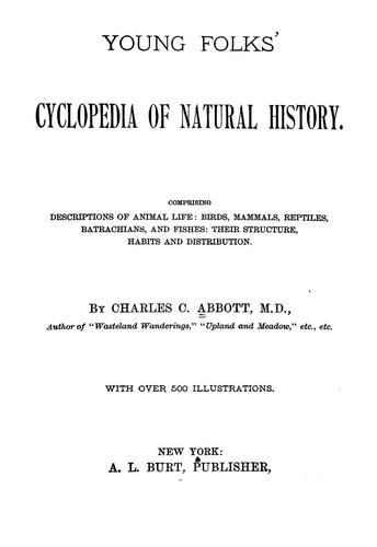 Cover for Young folks' cyclopedia of natural history