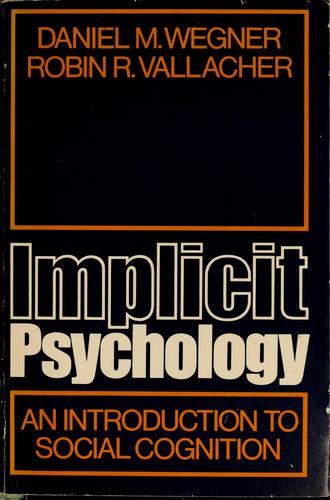 Cover for Implicit psychology