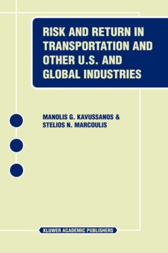 Cover for Risk and Return in Transportation and Other US and Global Industries