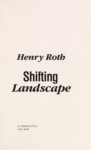 Cover for Shifting Landscape