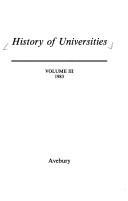 Cover for History of universities.