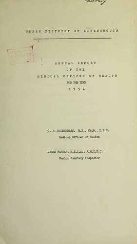 Cover for [Report 1954]