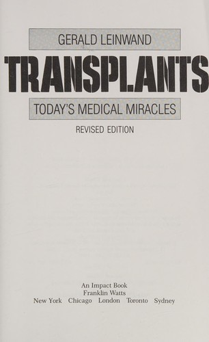 Cover for Transplants