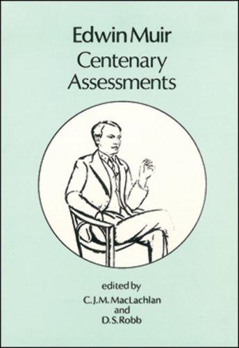 Cover for Edwin Muir centenary assessments