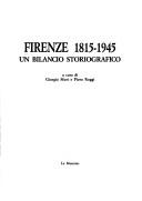 Cover for Firenze 1815-1945