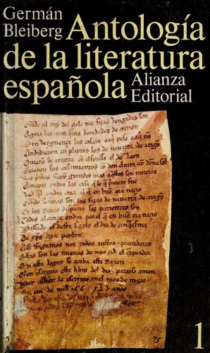Cover for Antología de la literatura española