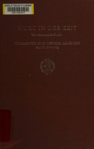 Cover for Wort in der Zeit