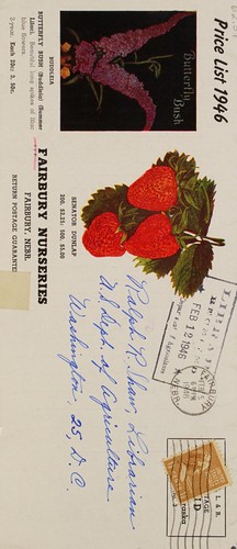 Cover for Price list, 1946