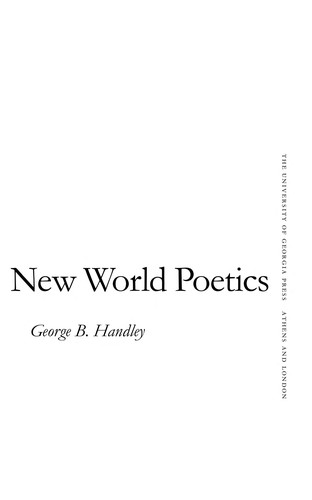 Cover for New world poetics
