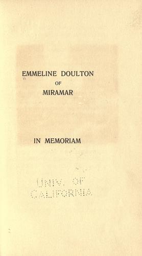 Cover for In memoriam.