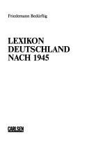 Cover for Lexikon Deutschland nach 1945