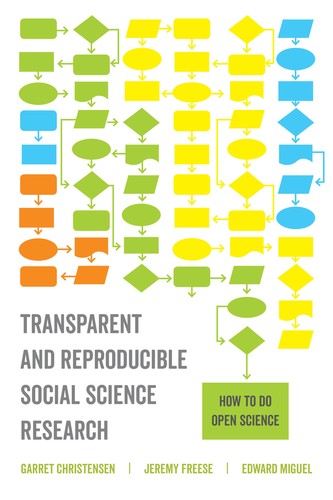 Cover for Transparent and reproducible social science research : how to do open science